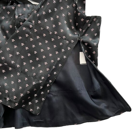 Vintage Mario Balthazar Womens Satin Whimsygoth Coquette‎ Bustier Top Black 12 - Picture 6 of 12